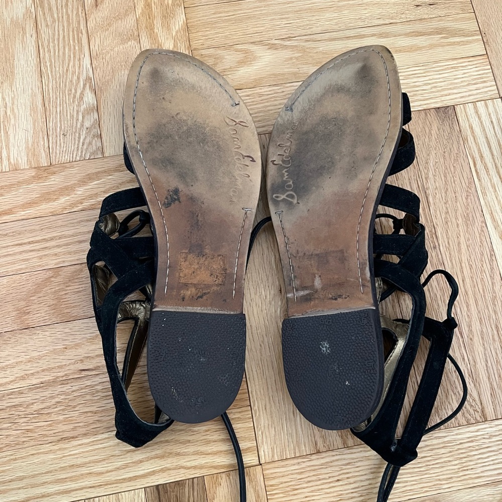 Sam Edelman Black Strappy Sandals - Picture 5 of 5